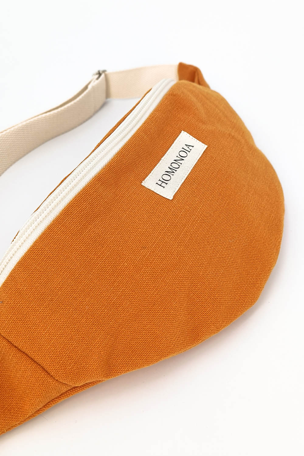 Sac banane en coton orange