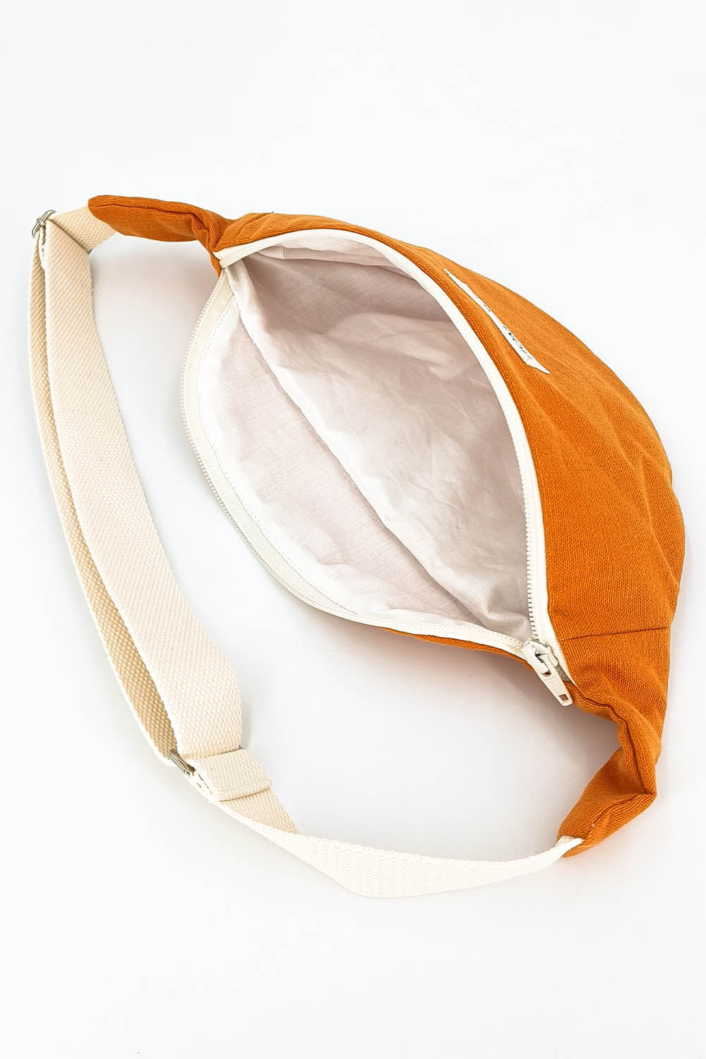 Sac banane en coton orange