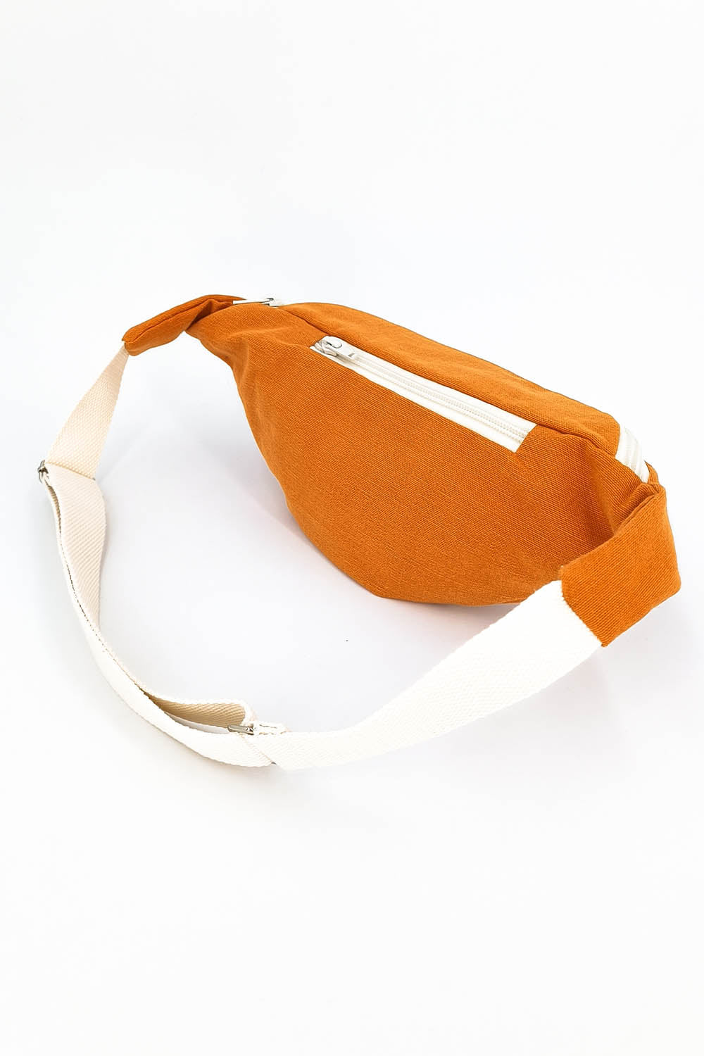 Sac banane en coton orange