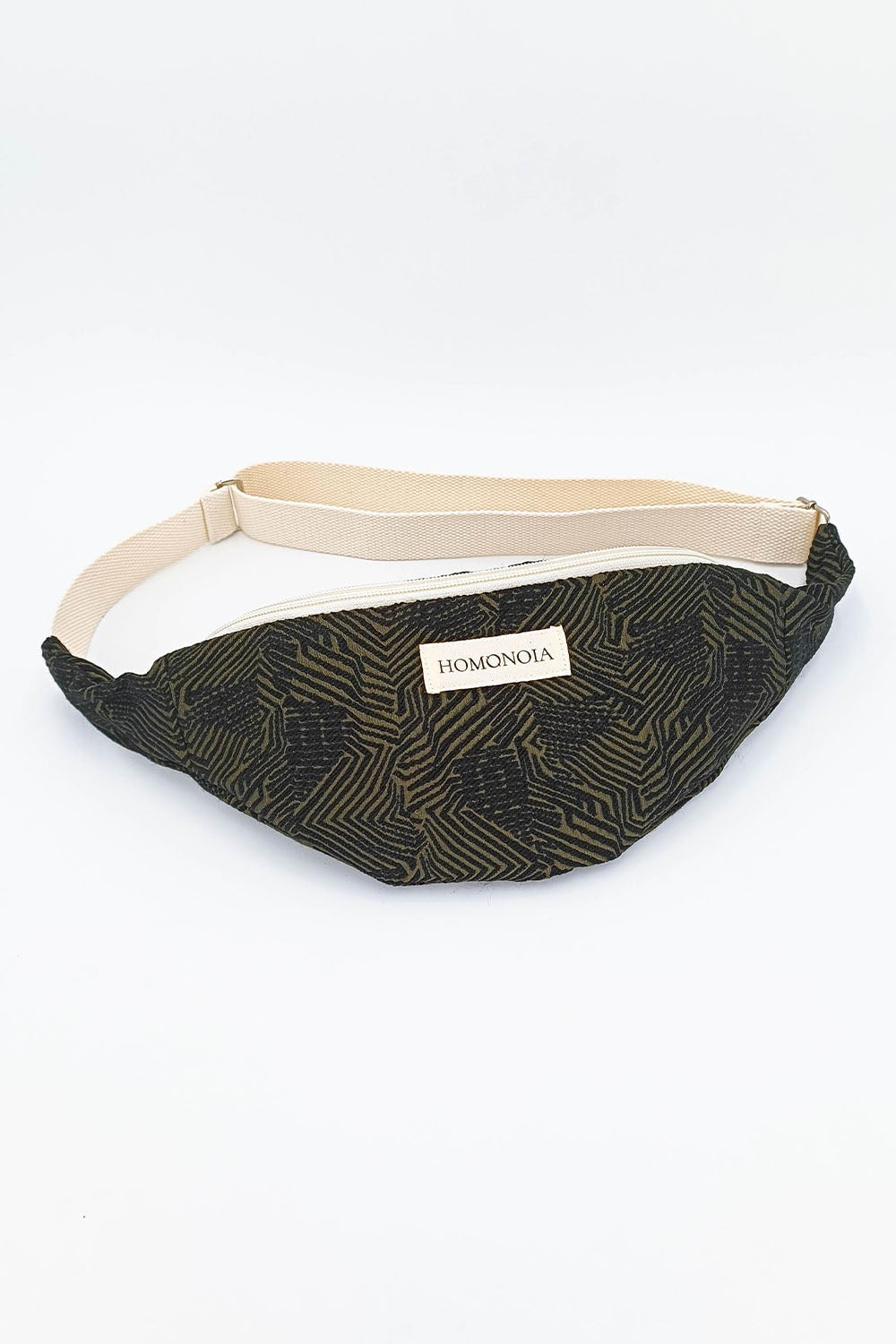 Banane jacquard vert & noir